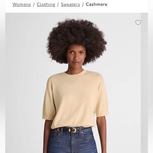 Madewell Relaxed Sweater Tee 100% Cashmere